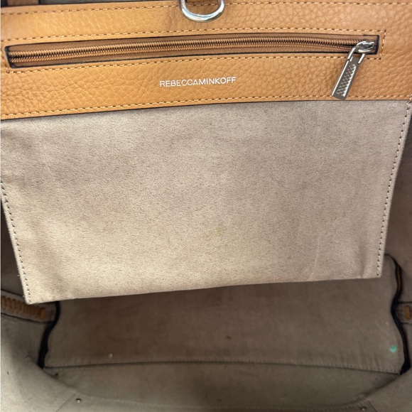 Rebecca Minkoff Tan Pebbled Leather Tote Bag - Picture 10 of 15